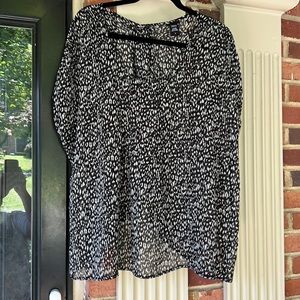 Sz 2 Torrid sheer blouse/top